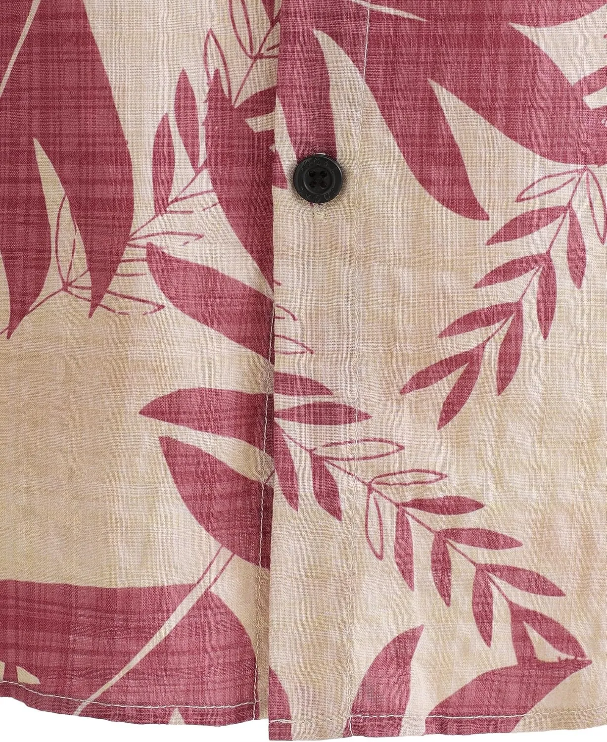 JOGAL Men's Flower Short Sleeve Button Down Hawaiian Shirt