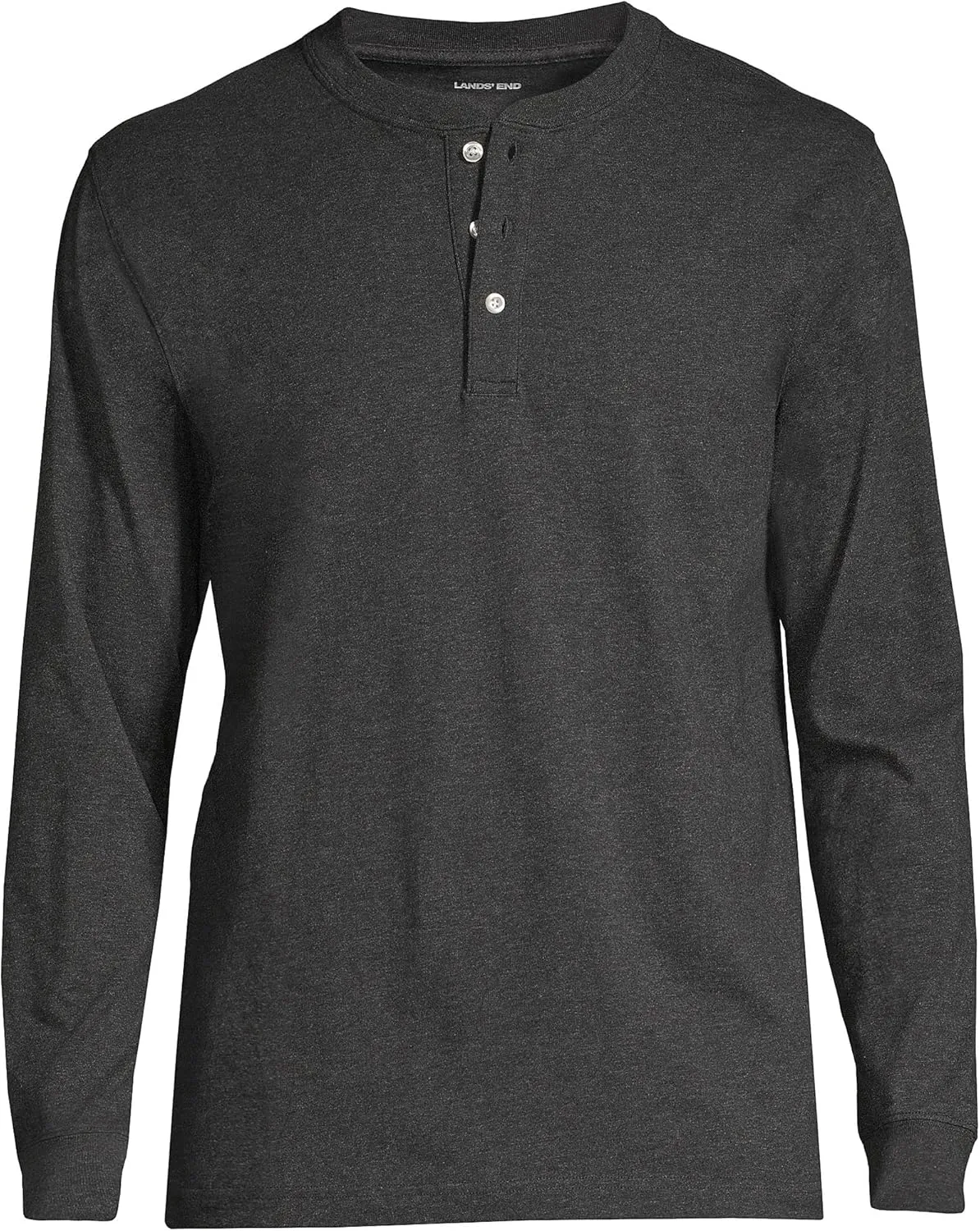 Lands' End Men's Super-T Long Sleeve Henley Shirt