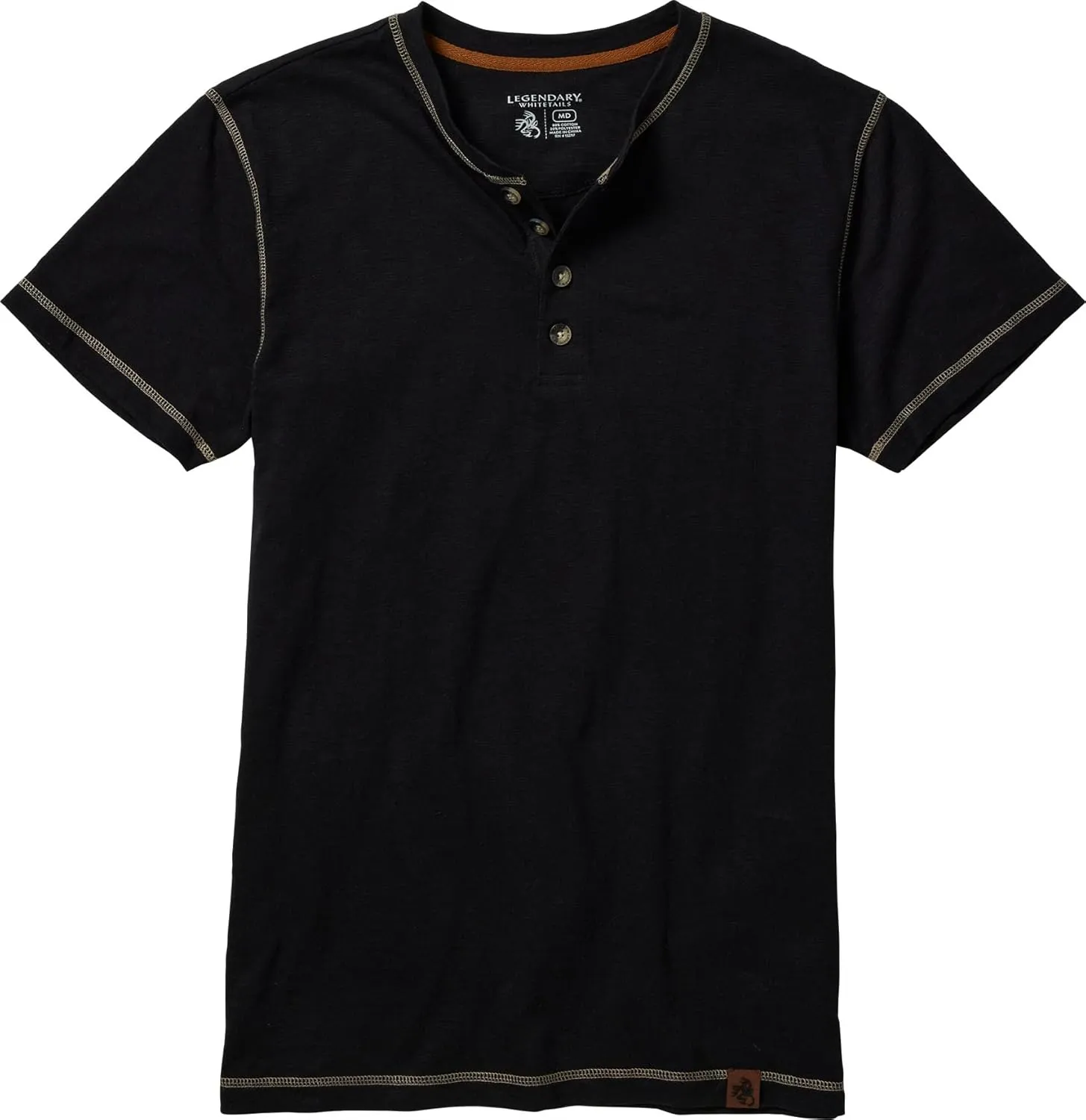 Legendary Whitetails Men's Maverick Slub Henley Short Sleeve Shirt