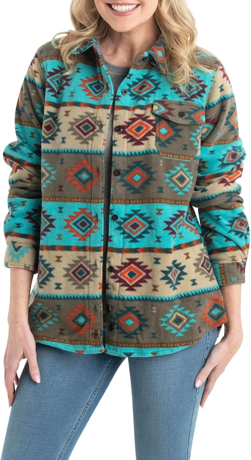 Legendary Whitetails Women's Trail Guide Fleece Button Down Shirt