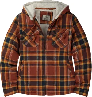 Legendary Whitetails Women's Woodland Berber Lined Hooded Shirt Jacket