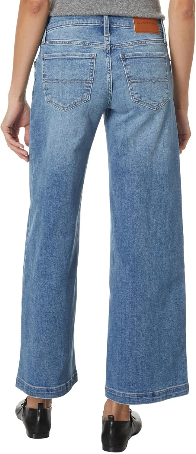 Lucky Brand Women's Mid Rise Sweet Wide Leg Jeans