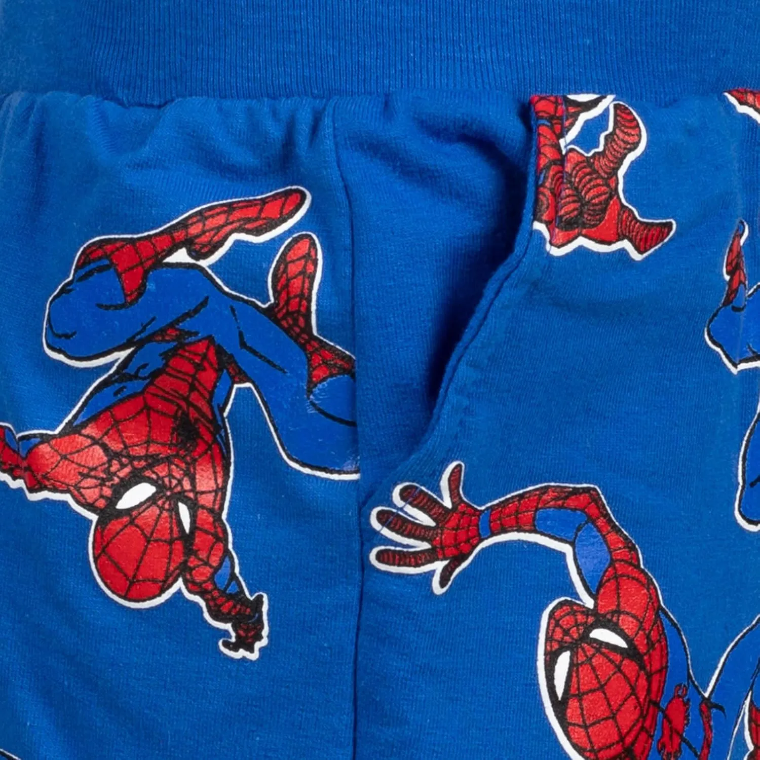 Marvel Spider-Man T-Shirt and French Terry Shorts Outfit Set Toddler to Big Kid Sizes (2T - 10-12)