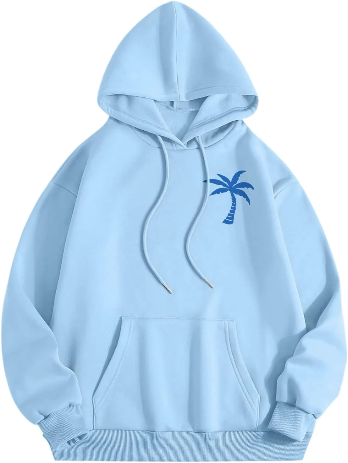 Meet Me at The Ocean Oversized Hoodies for Women Casual Drawstring Sweatshirt Fashion Long Sleeve Pullover