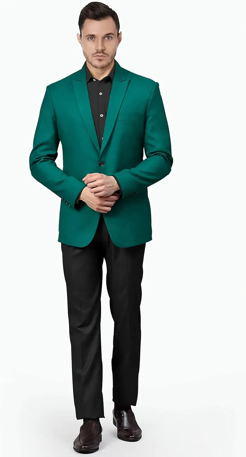 Men's Blazer 2 Button Long Sleeve Regular Fit Suit Sport Coat Jacket Business Lightweight Casual Sport Coat