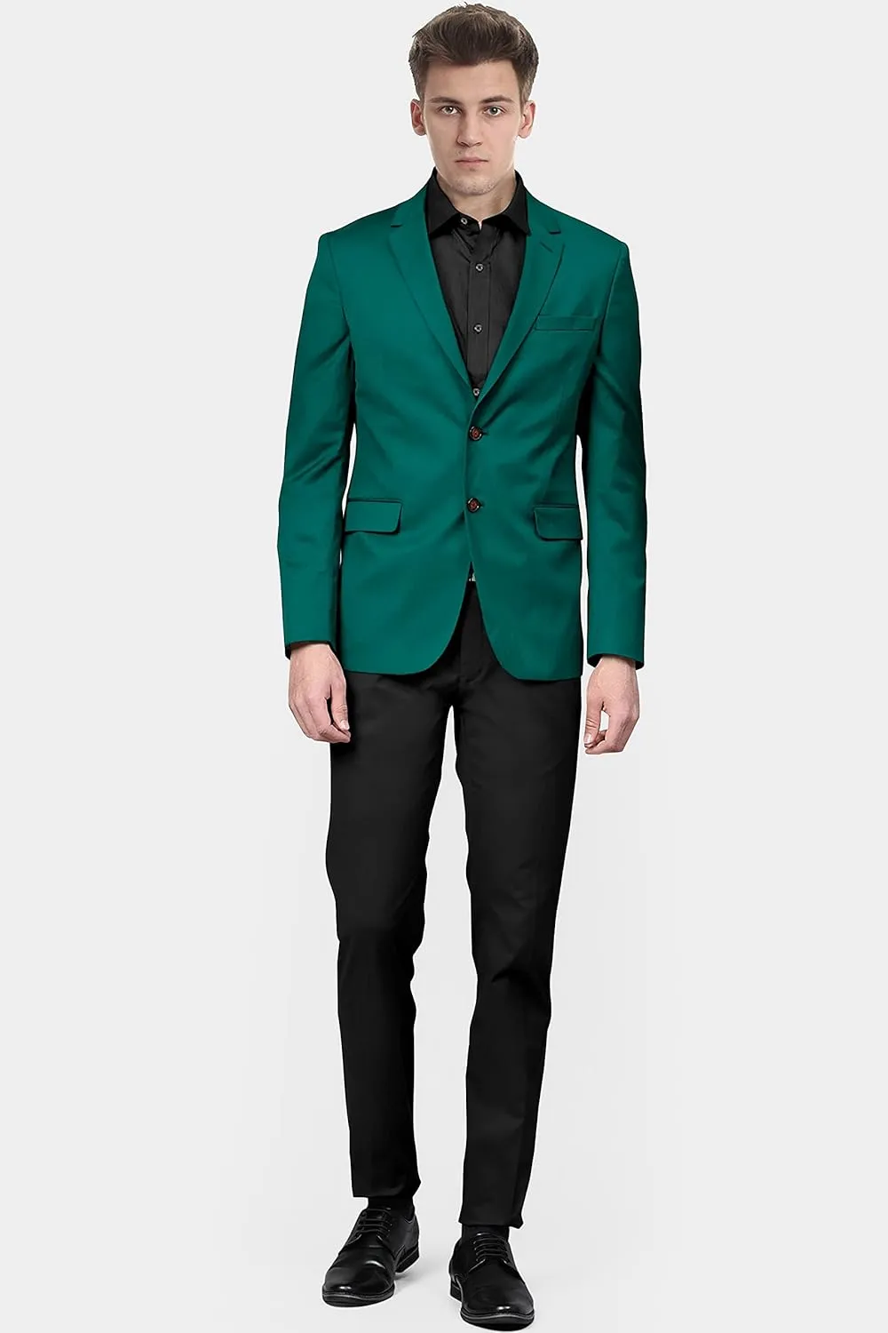 Men's Blazer 2 Button Long Sleeve Regular Fit Suit Sport Coat Jacket Business Lightweight Casual Sport Coat