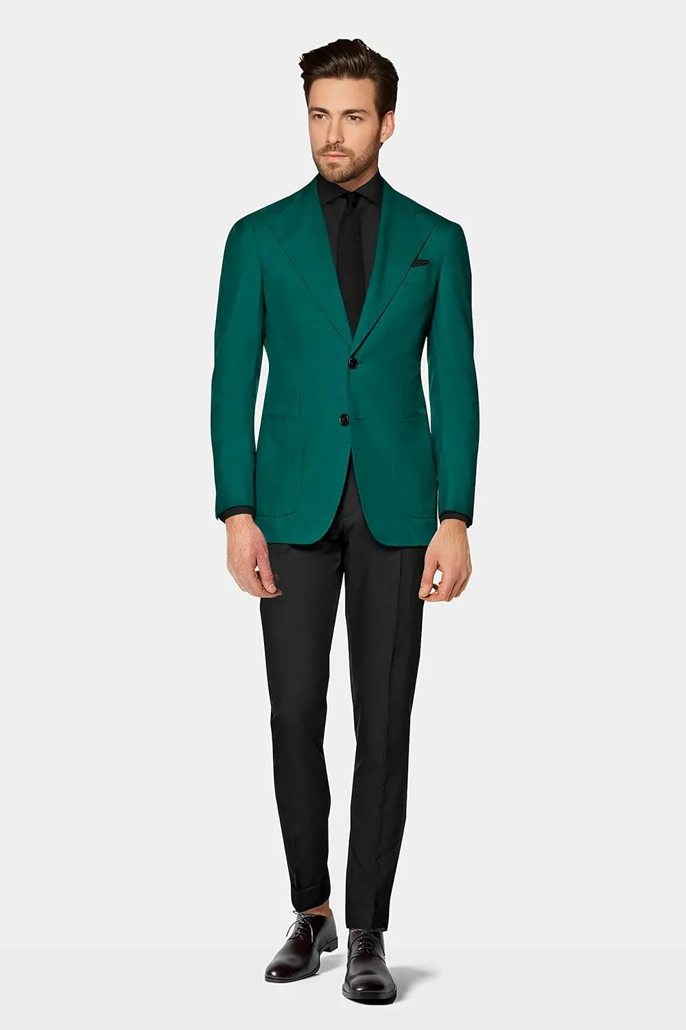 Men's Blazer 2 Button Long Sleeve Regular Fit Suit Sport Coat Jacket Business Lightweight Casual Sport Coat