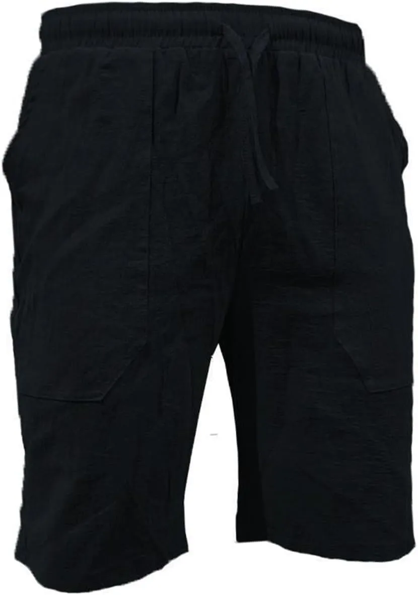 Mens Casual Drawstring Beach Shorts Lightweight Summer Yoga Golf Shorts with Pockets Trendy Resort Wear Shorts for Men