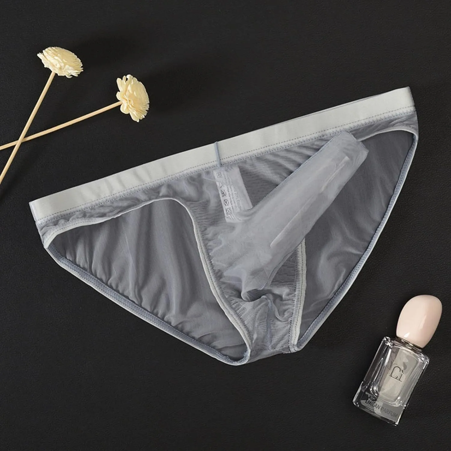 Mens Ransparent Thong Thin Mesh Sexy Underwear Birthday Packages for Men