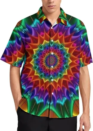 Men's Short Sleeve Shirt Business Casual Button Down Shirts