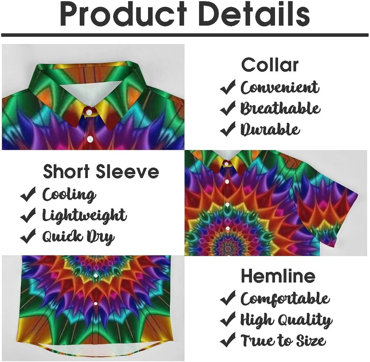 Men's Short Sleeve Shirt Business Casual Button Down Shirts