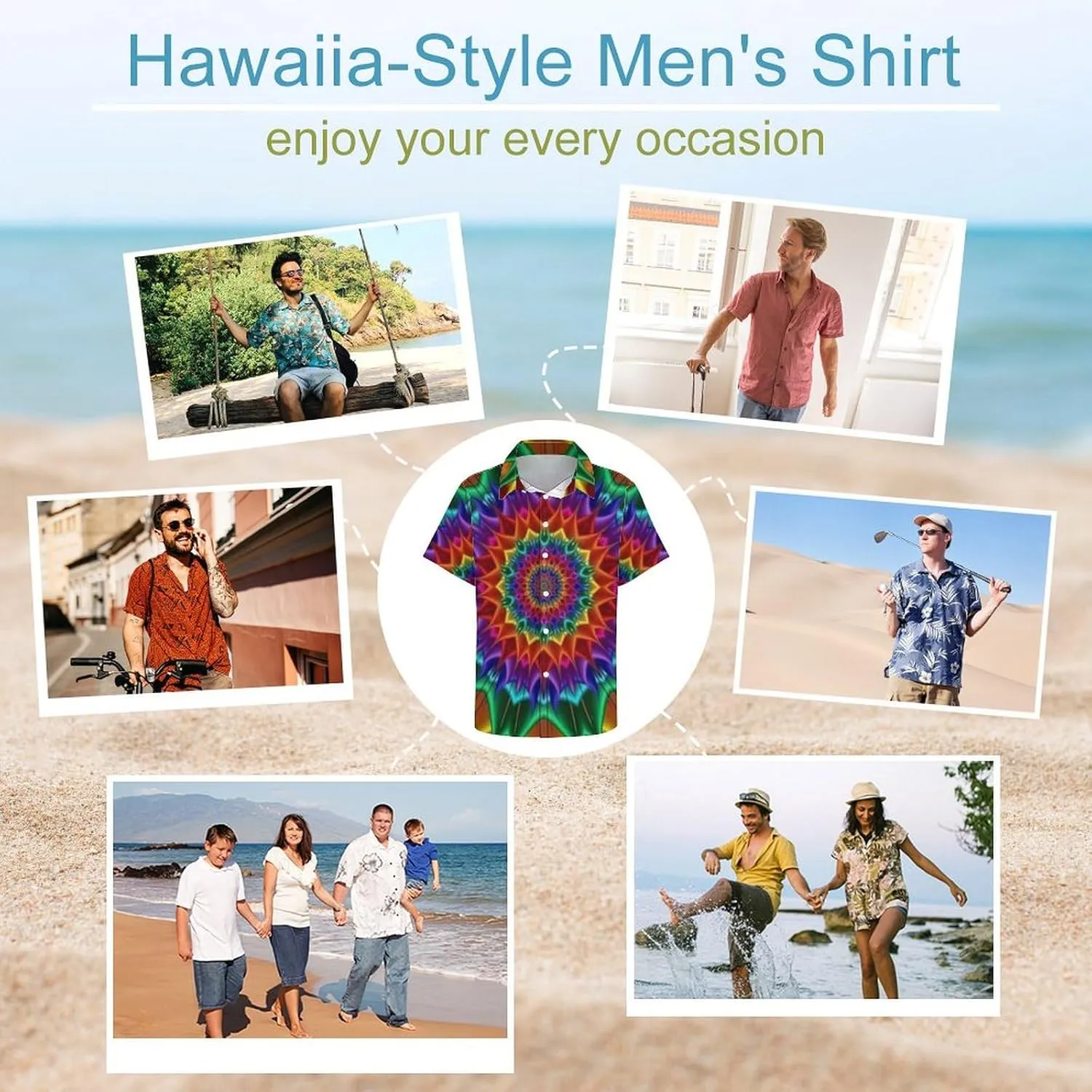 Men's Short Sleeve Shirt Business Casual Button Down Shirts