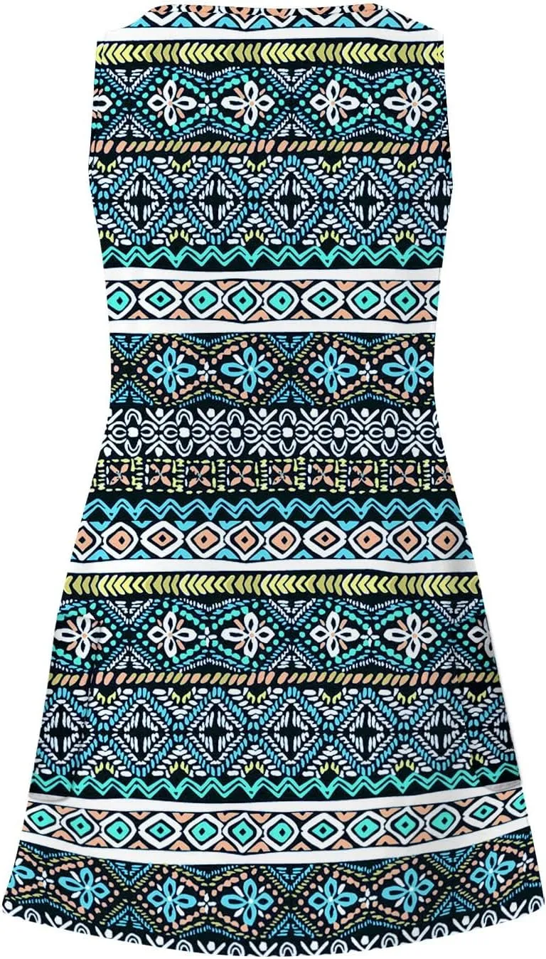 Mini Sundresses for Women Summer Trendy Plus Size Flowy Sexy V Neck Off The Shoulder Sleeveless Floral Short Dress
