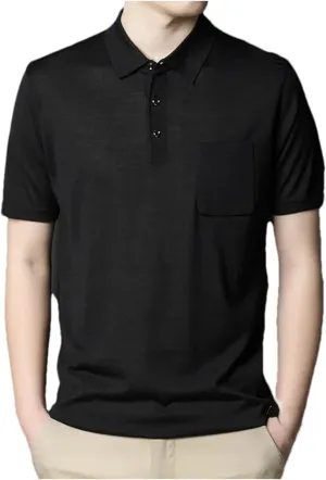 Mnjyihy Men Summer Fashion Cotton Polo Shirt Solid Short Sleeve Casual Quick Dry Performance Tactical Shirts