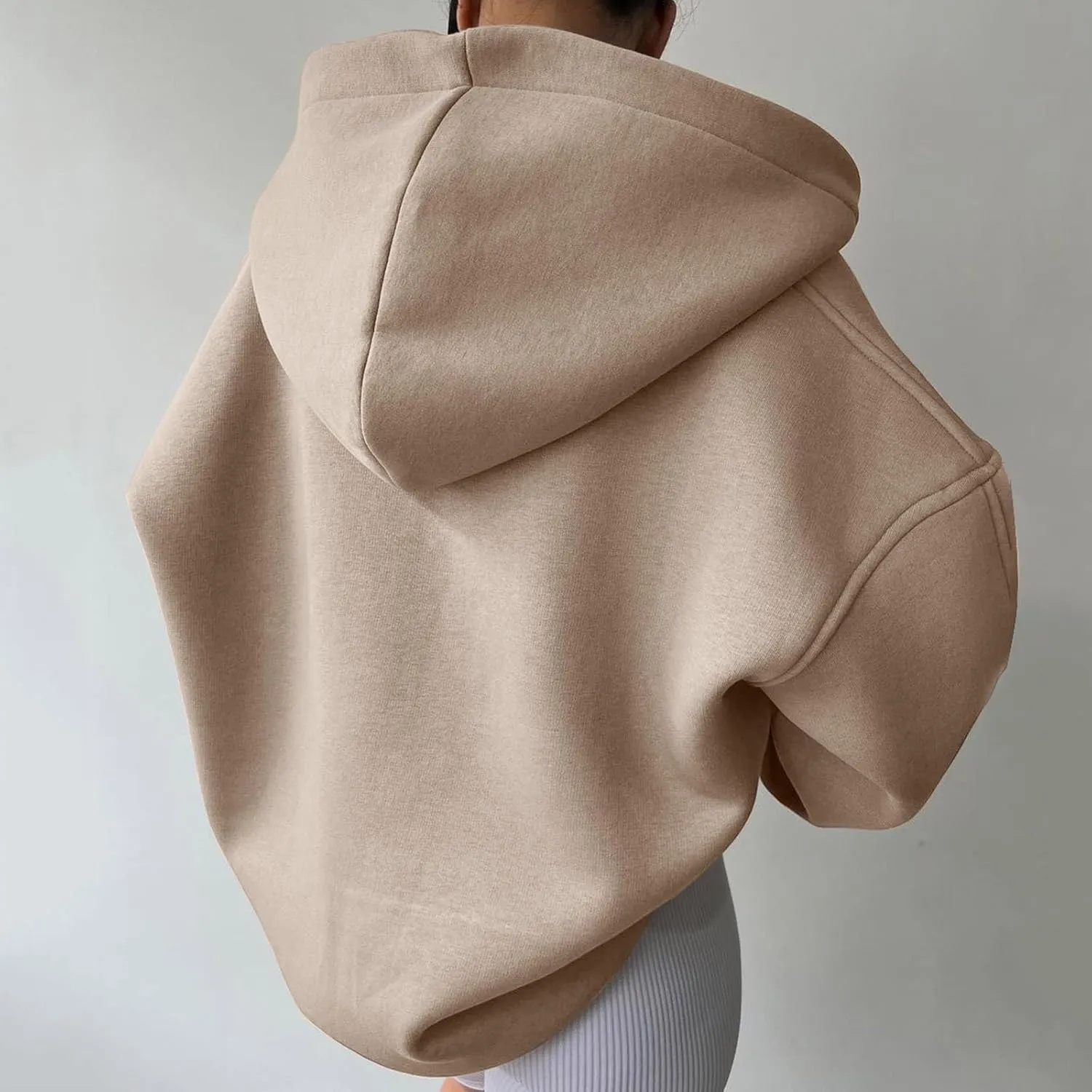 Oversized Hoodie for Women 2024 Fall Fashion Long Sleeve Sweaters Drawstring Pullover Tops with Pockets Sweatshirt