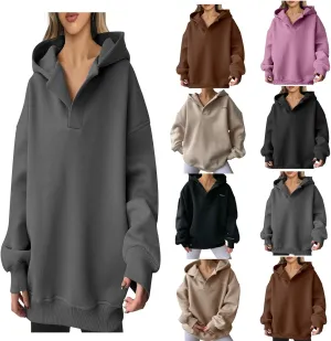 Oversized Hoodie for Women 2024 Fall Fashion Long Sleeve Sweaters Drawstring Pullover Tops with Pockets Sweatshirt