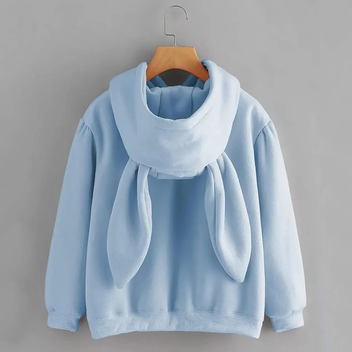 Oversized Hoodies for Teen Girls Cute Bunny Ears Hoodies Kawaii Anime Rabbit Ear Hooded Sweatshirts Teen Girl Clothes Tops