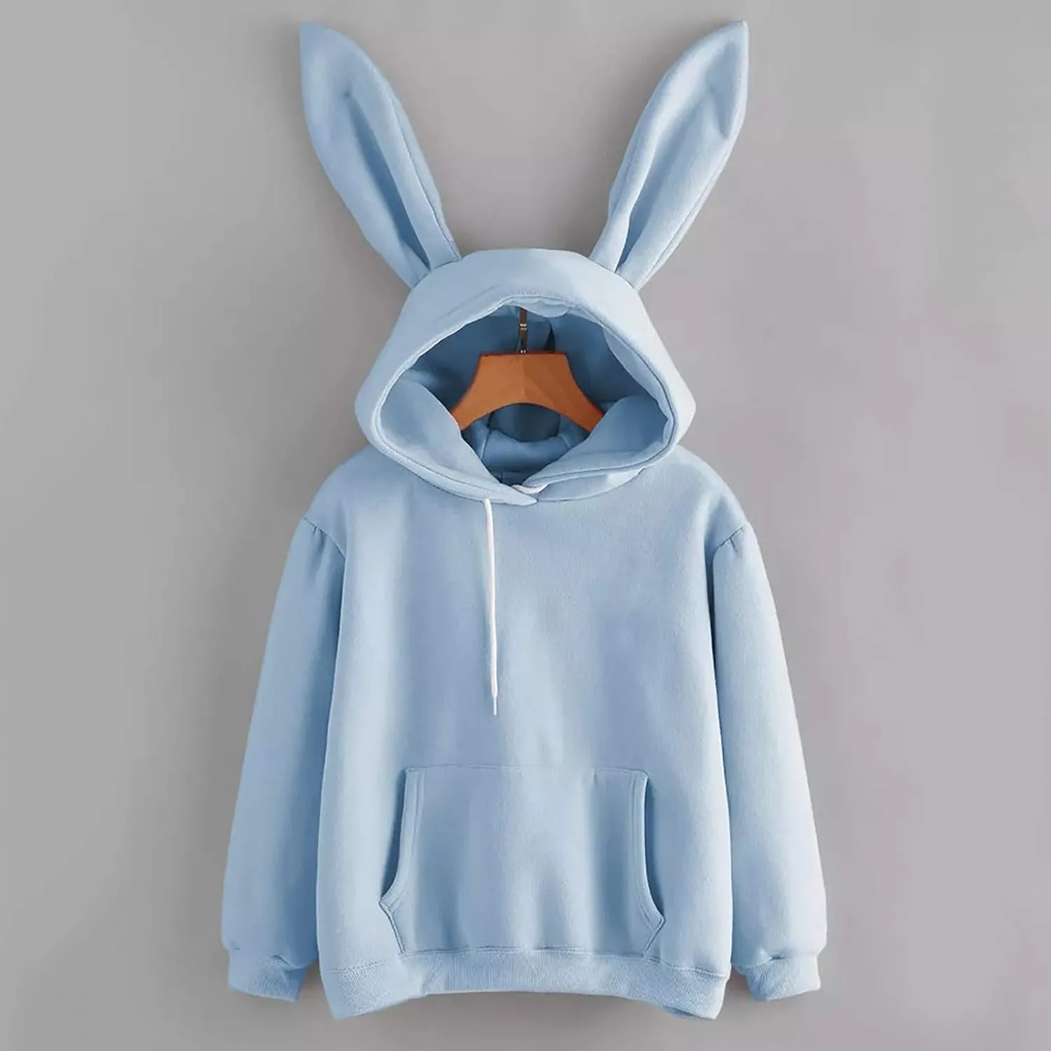 Oversized Hoodies for Teen Girls Cute Bunny Ears Hoodies Kawaii Anime Rabbit Ear Hooded Sweatshirts Teen Girl Clothes Tops