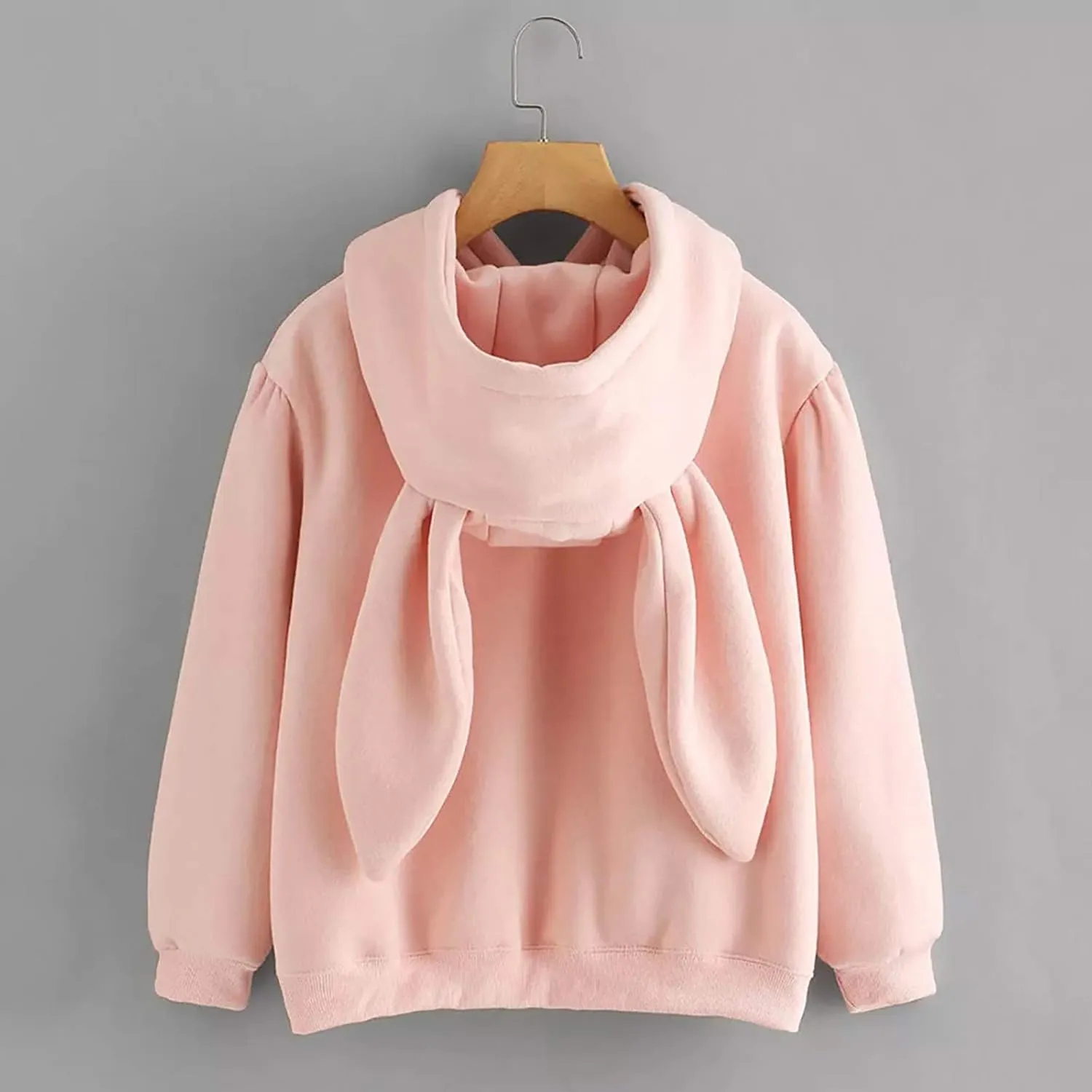 Oversized Hoodies for Teen Girls Cute Bunny Ears Hoodies Kawaii Anime Rabbit Ear Hooded Sweatshirts Teen Girl Clothes Tops