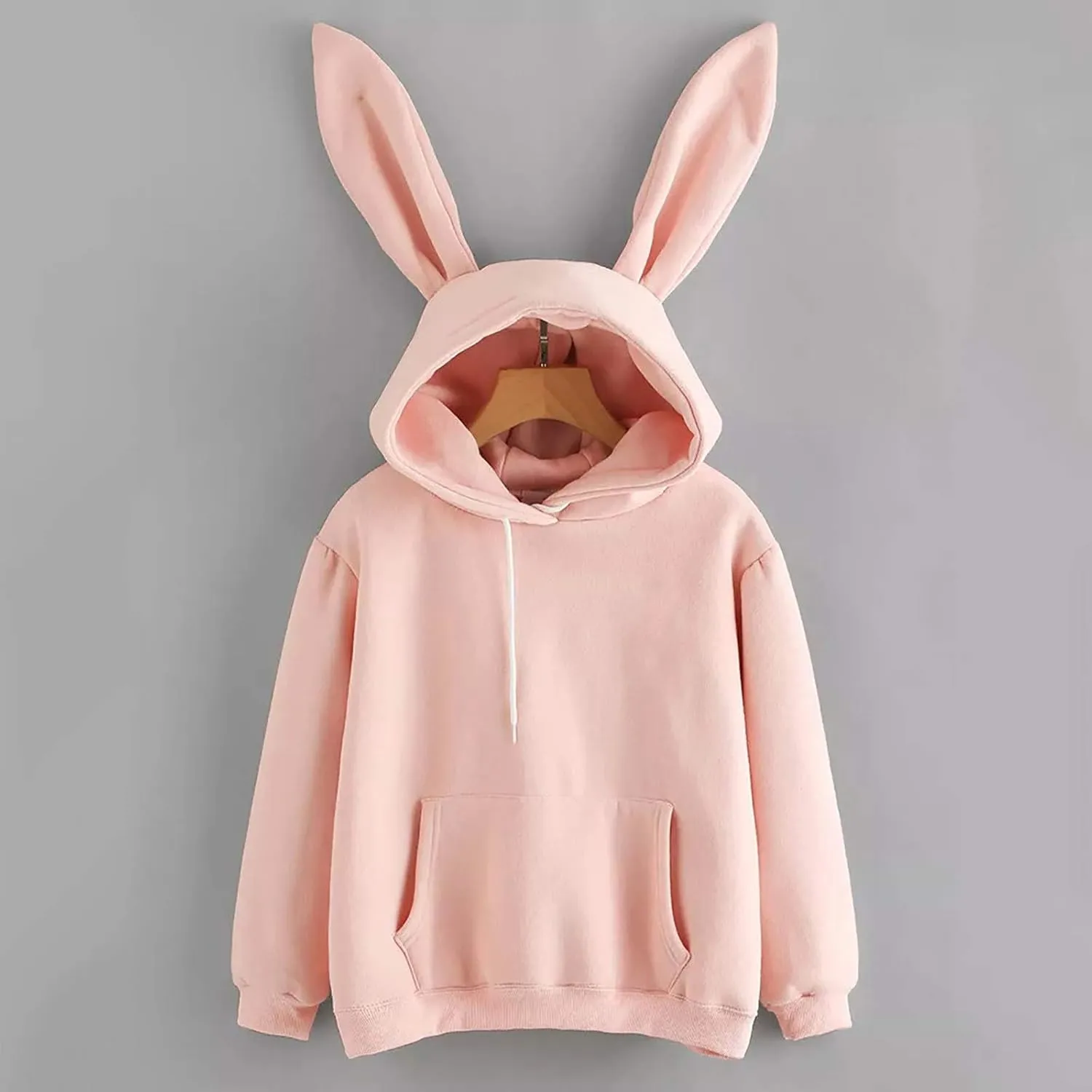 Oversized Hoodies for Teen Girls Cute Bunny Ears Hoodies Kawaii Anime Rabbit Ear Hooded Sweatshirts Teen Girl Clothes Tops