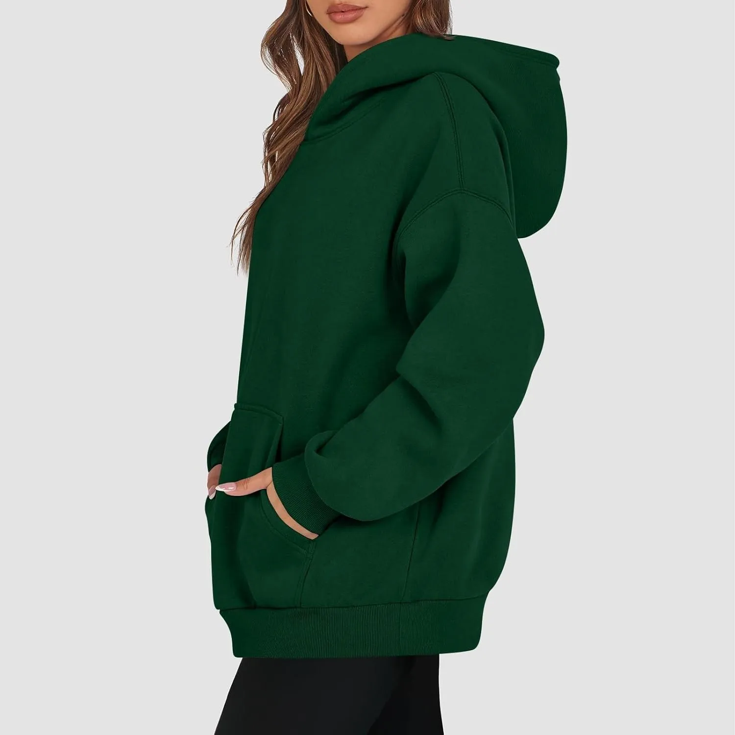 Oversized Hoodies for Women Cute Fleece Hooded Sweatshirt Pullover Long Sleeve Fall Preppy Sweatshirts with Pockets