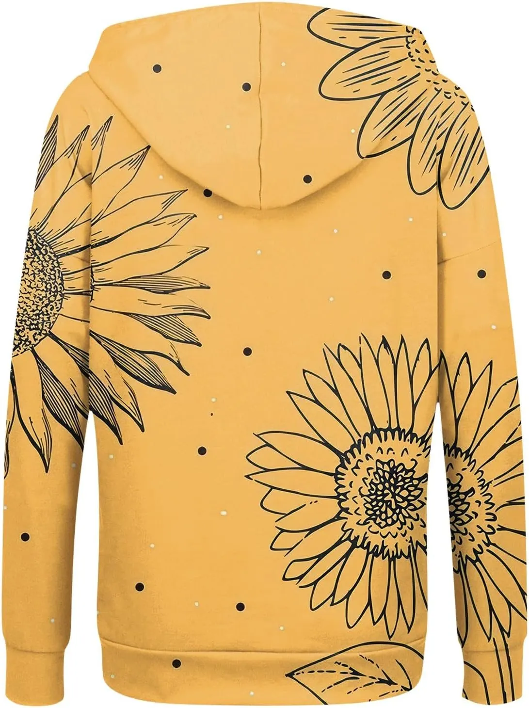 Oversized Sweatshirt For Women,Womens Casual Print Zip Up Hoodie Trendy Long Sleeve Sweatshirt With Pockets