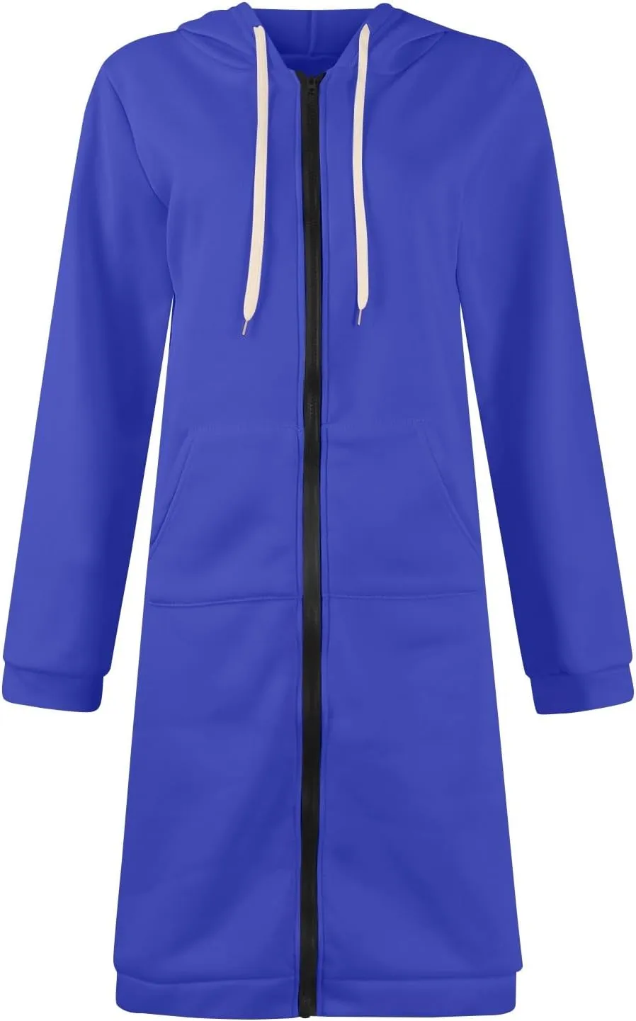 Palaver Long Hoodies for Women oversized Zipper Hooded Jacket Winter Lightweight Fall Casual Sweatshirts with Pockets