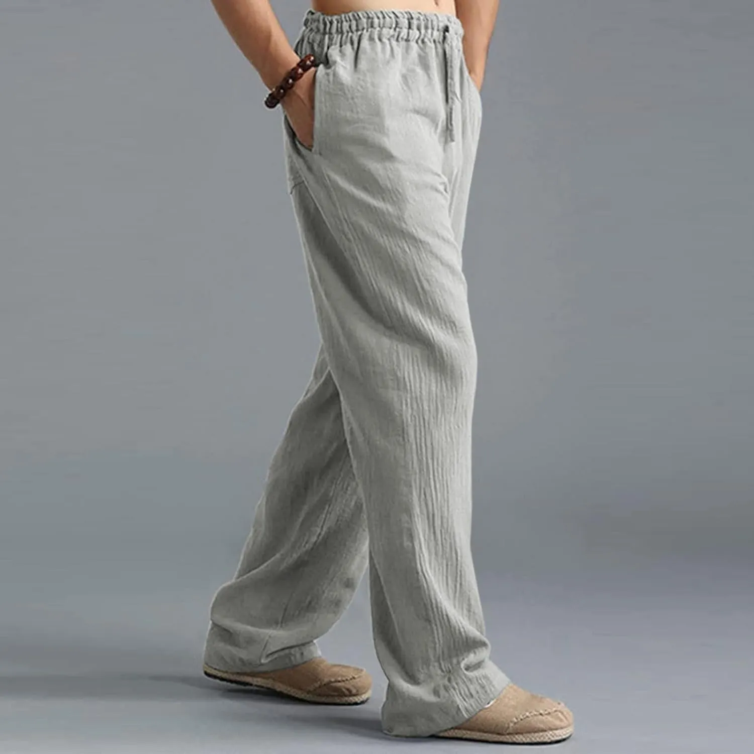 Pant Men Casual Beach Trousers Cotton Trousers Pants Men's Slim-Fit Casual Stretch Chino Pant Mens Fall Casual Pants