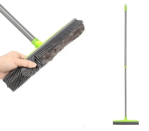 Pet Hair Remover Rubber Broom
