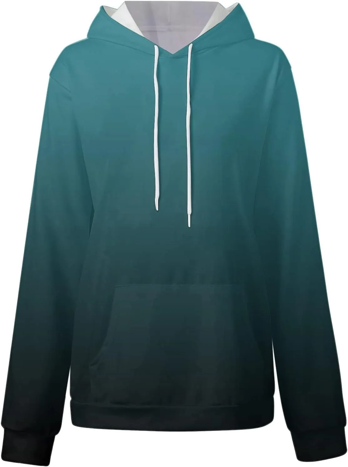 PETYCZEN Hoodies for Women Fall Fashion Long Sleeve Oversized Hoodie Lightweight Drawstring Sweatshirt Casual Pullover Tops