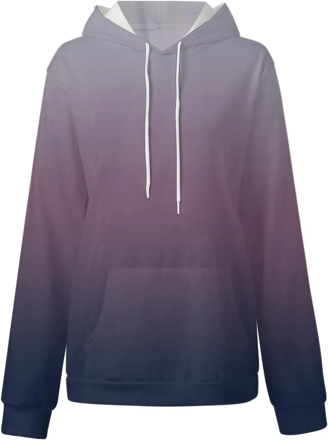PETYCZEN Hoodies for Women Fall Fashion Long Sleeve Oversized Hoodie Lightweight Drawstring Sweatshirt Casual Pullover Tops