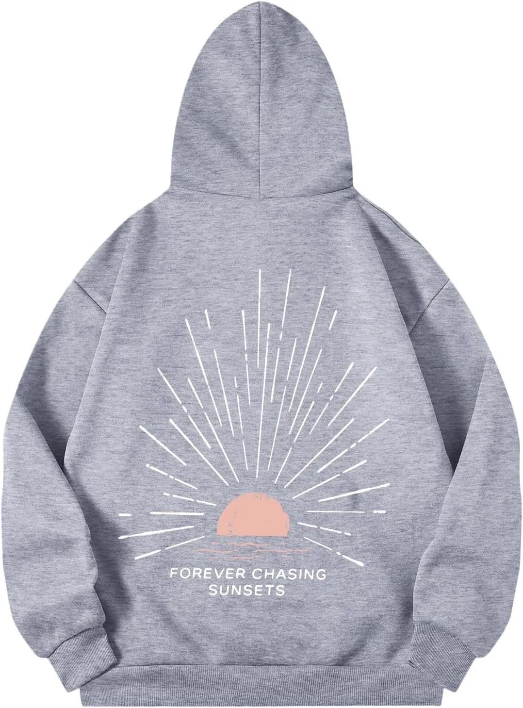 Pink Puff Hoodies for Womens Teen Girls Cute Graphic Hoodie Y2k Oversized Preppy Pullover Sweatshirts Tops with Pocket
