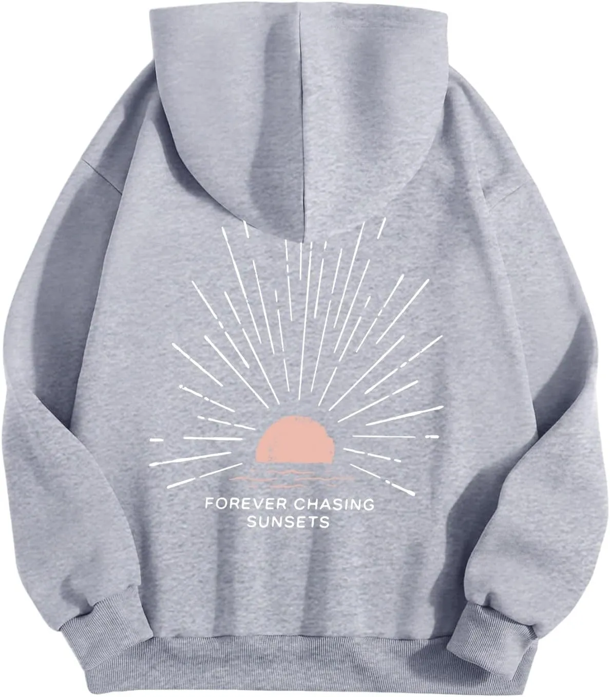 Pink Puff Hoodies for Womens Teen Girls Cute Graphic Hoodie Y2k Oversized Preppy Pullover Sweatshirts Tops with Pocket