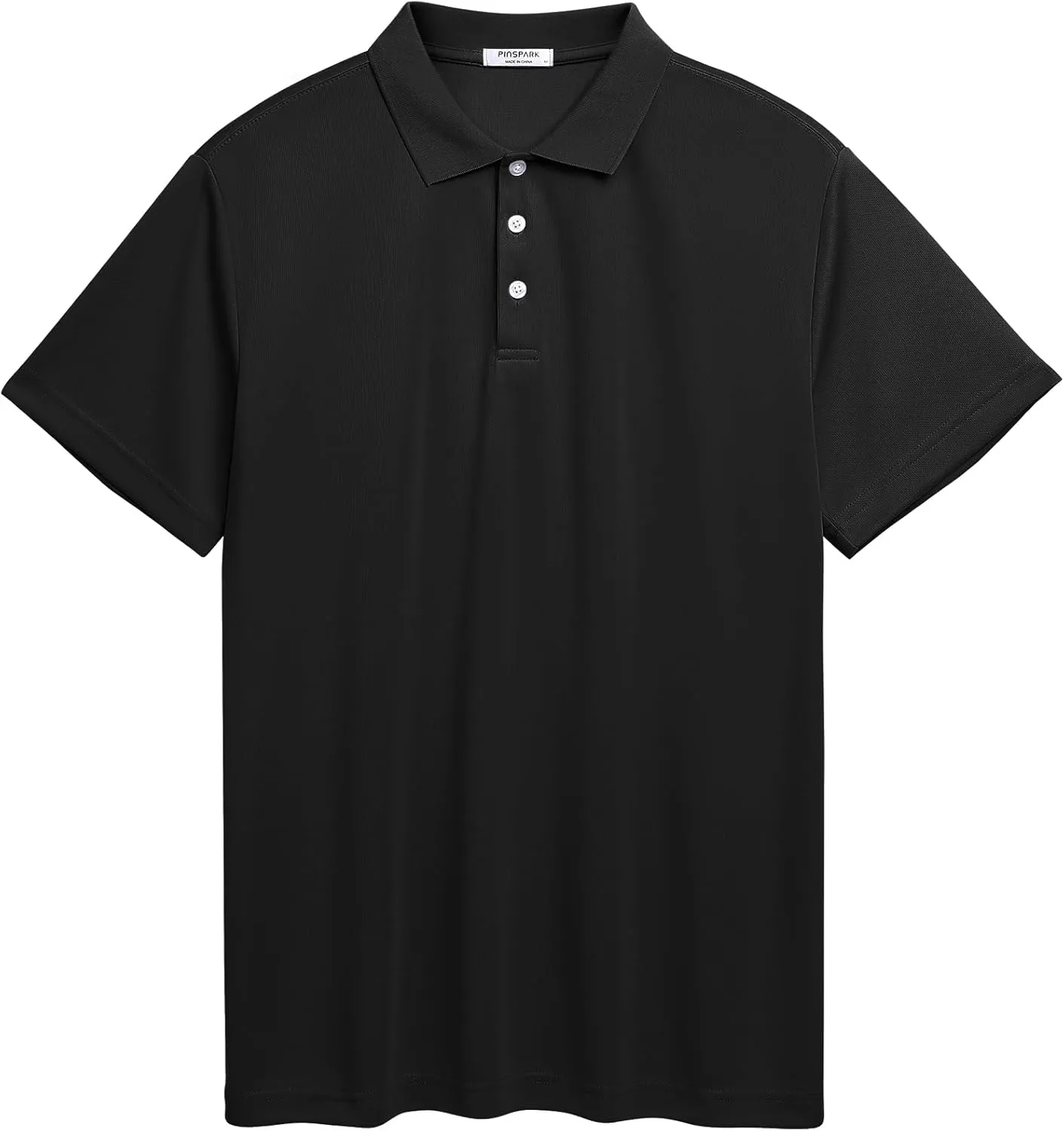 PINSPARK 1/3/4/5 Pack: Golf Polo Shirts for Men Multipacks Quick Dry Short Sleeve Collared Shirt Slim Fit Casual Polos Shirt