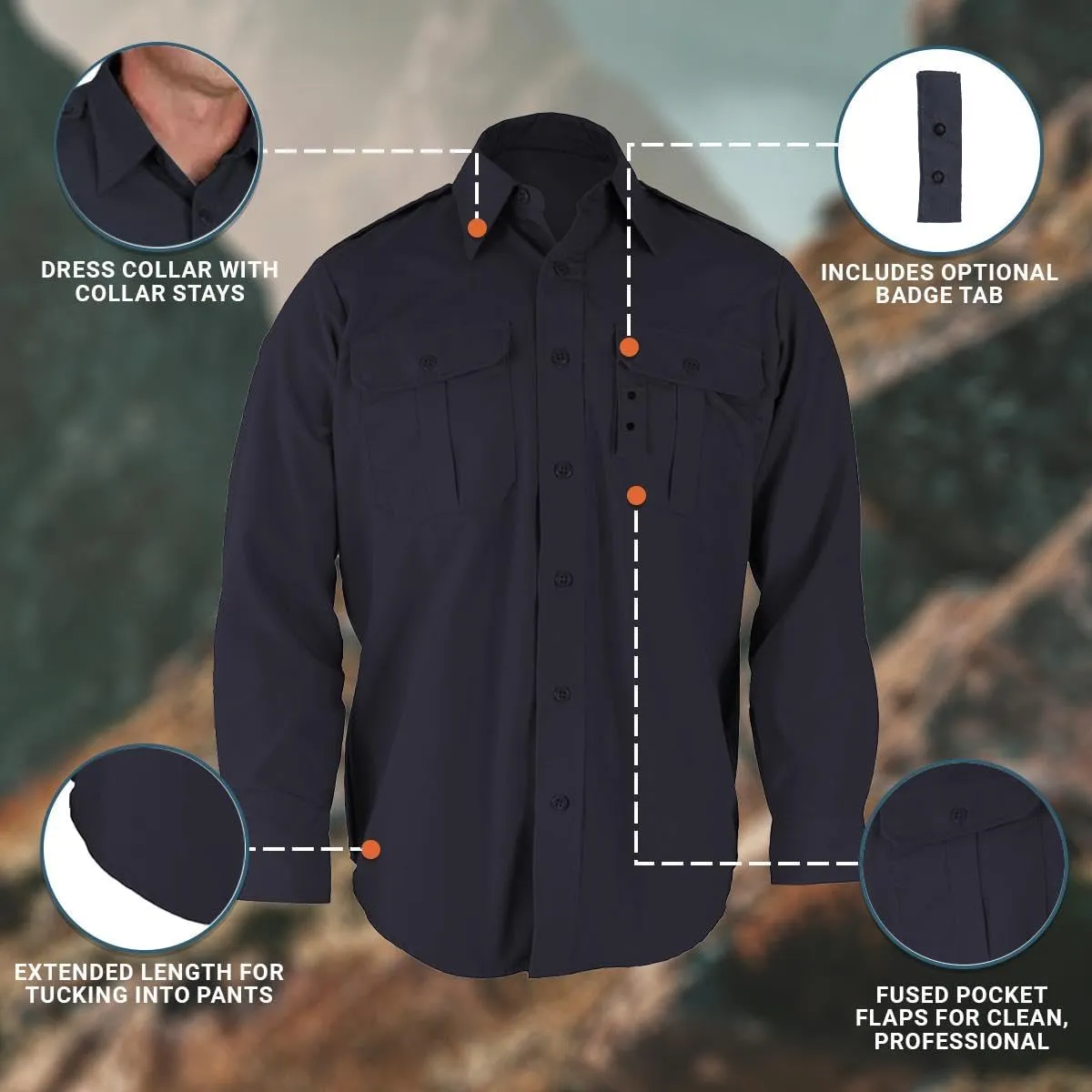 Propper Men's Long Sleeve Tactical Shirt, Khaki, Large Long