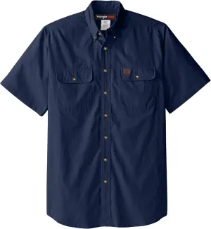 Riggs Workwear Men's Foreman Short Sleeve Ripstop Work Shirt