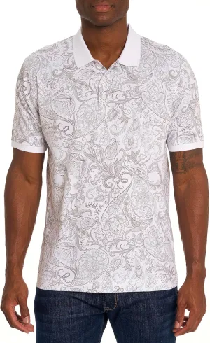 Robert Graham Men's Dozer Short-Sleeve Knit Polo Shirt