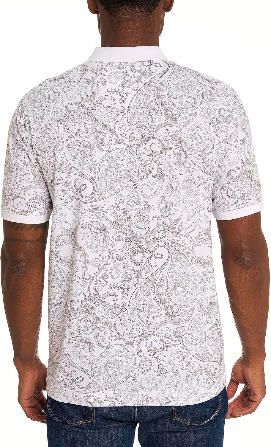 Robert Graham Men's Dozer Short-Sleeve Knit Polo Shirt