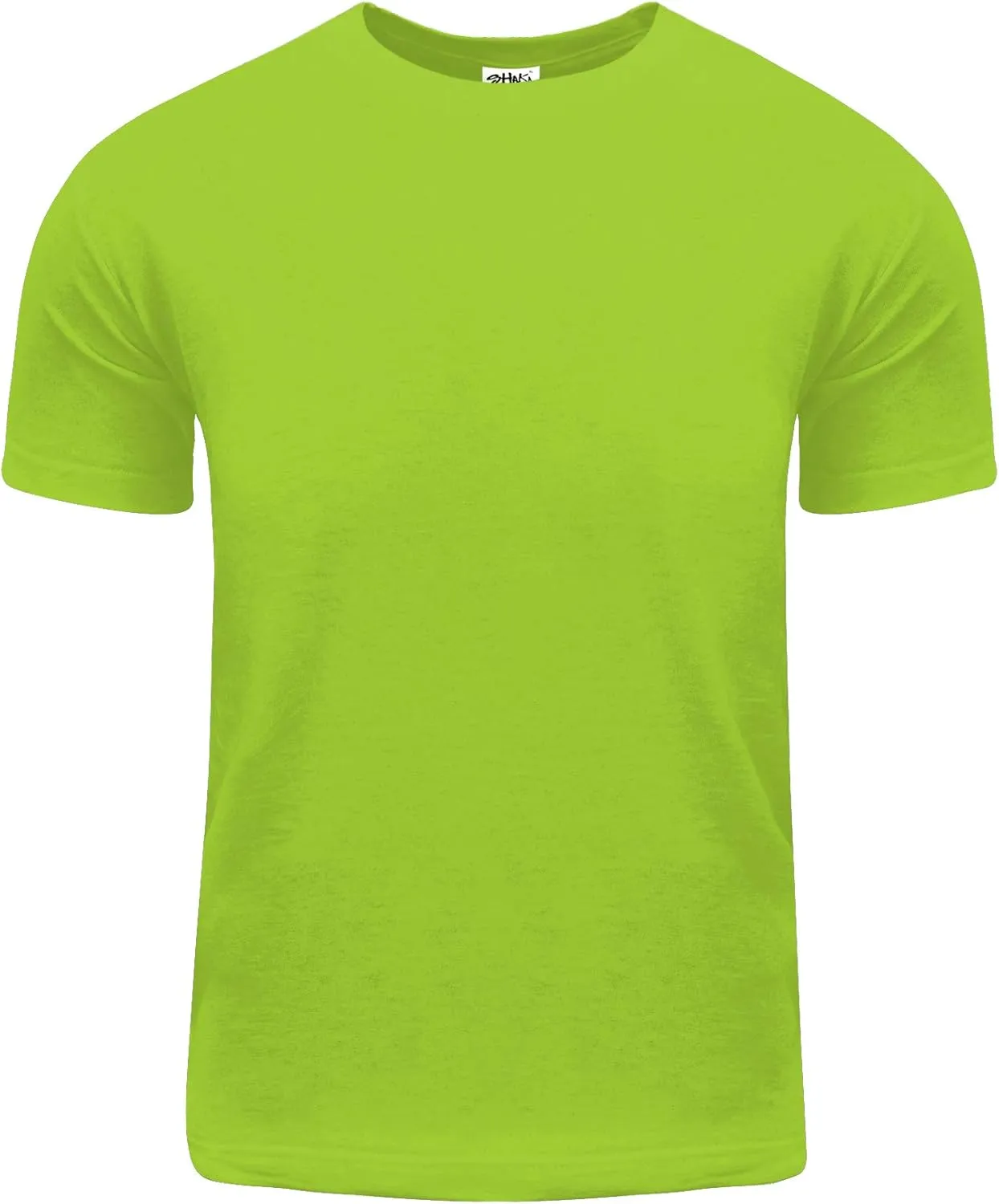 Shaka Wear Men's Cotton T-Shirt  Basic Short Sleeve Crew Neck Tee Top Tshirts Active 5.8 Ounce Regular Big Size S~5XL