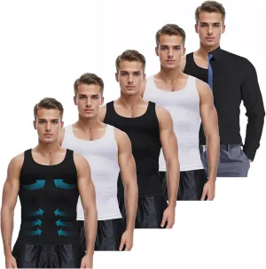Slimming Undershirt Shapewear Gynecomastia Compression Shirt Men Body Shaper