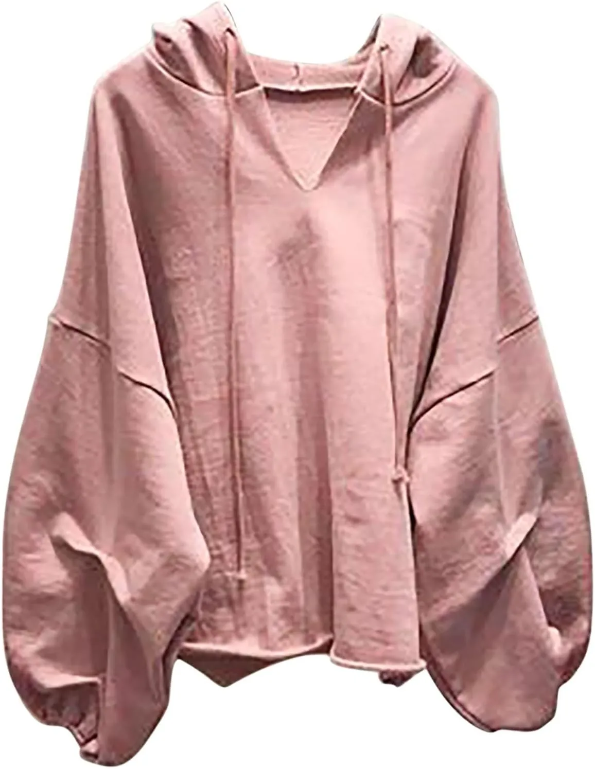 Slouchy Oversized Hoodie for Women Drop Shoulder Lantern Sleeve Baggy Sweatshirts Teen Girls Y2K Fashion Pullover