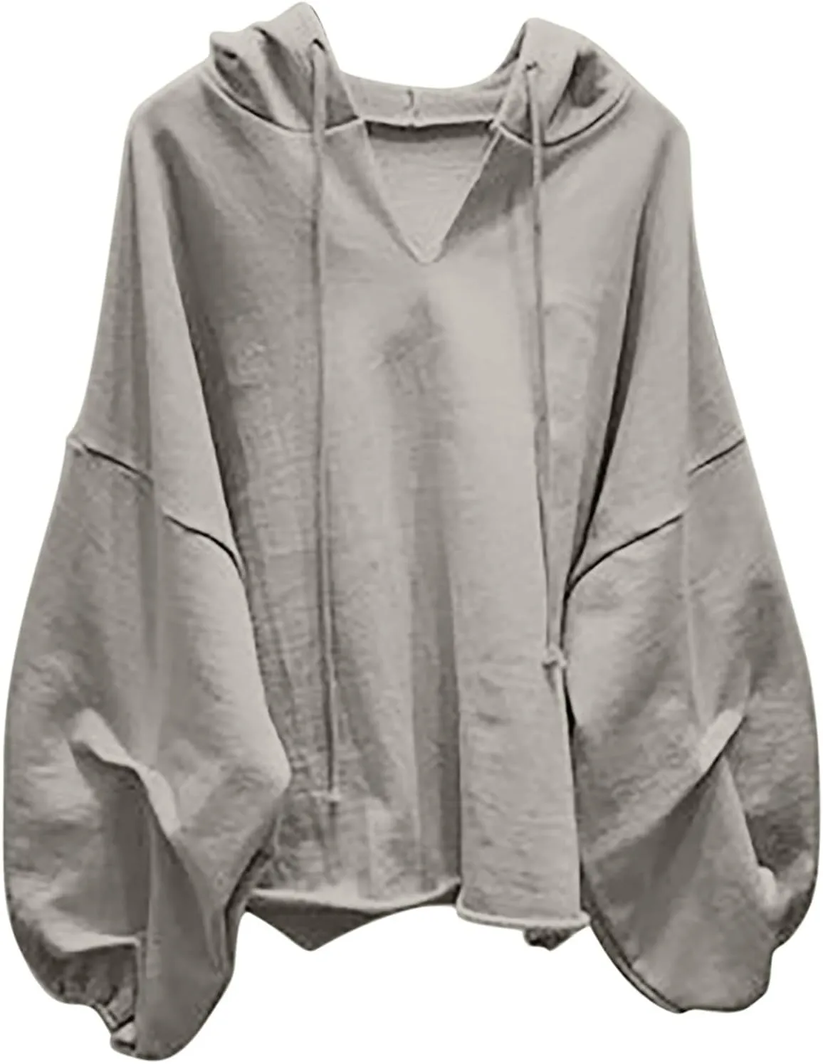 Slouchy Oversized Hoodie for Women Drop Shoulder Lantern Sleeve Baggy Sweatshirts Teen Girls Y2K Fashion Pullover