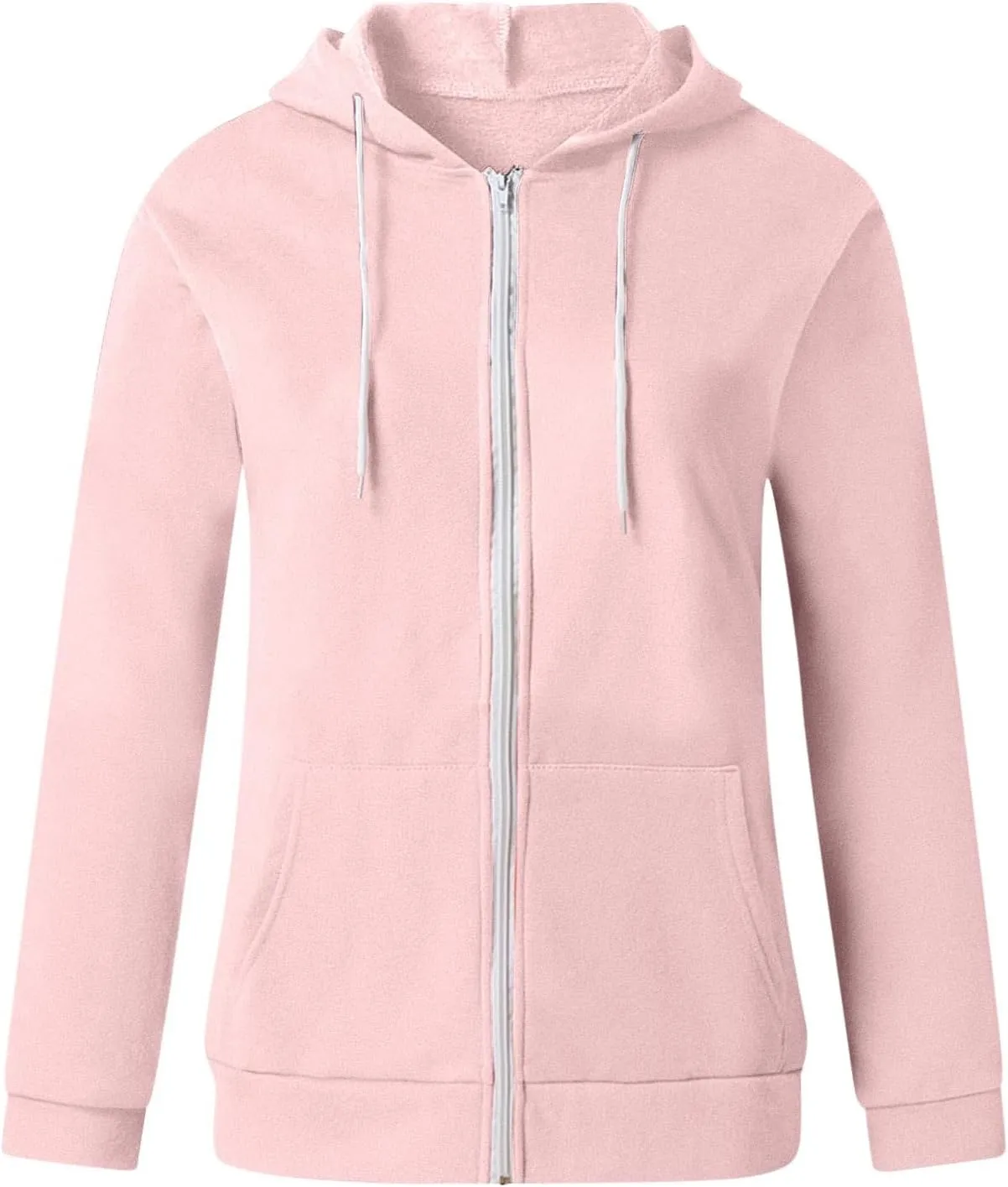 SMIDOW Womens Oversized Zip Up Hoodies Sweatshirt Fall y2k Clothes Teen Girls Casual Lightweight Drawstring Hoodie Jacket