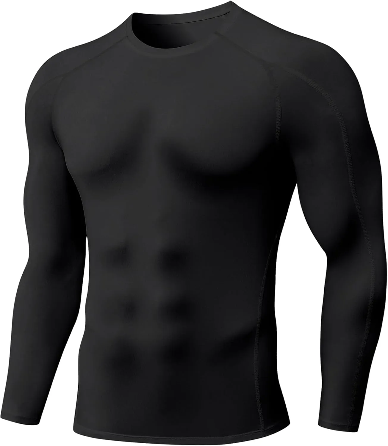 SPVISE Compression Shirt Men Long Sleeve, Cool Dry Men's Athletic Workout Running T-Shirt Tops, Sports Rash Guard Base Layer