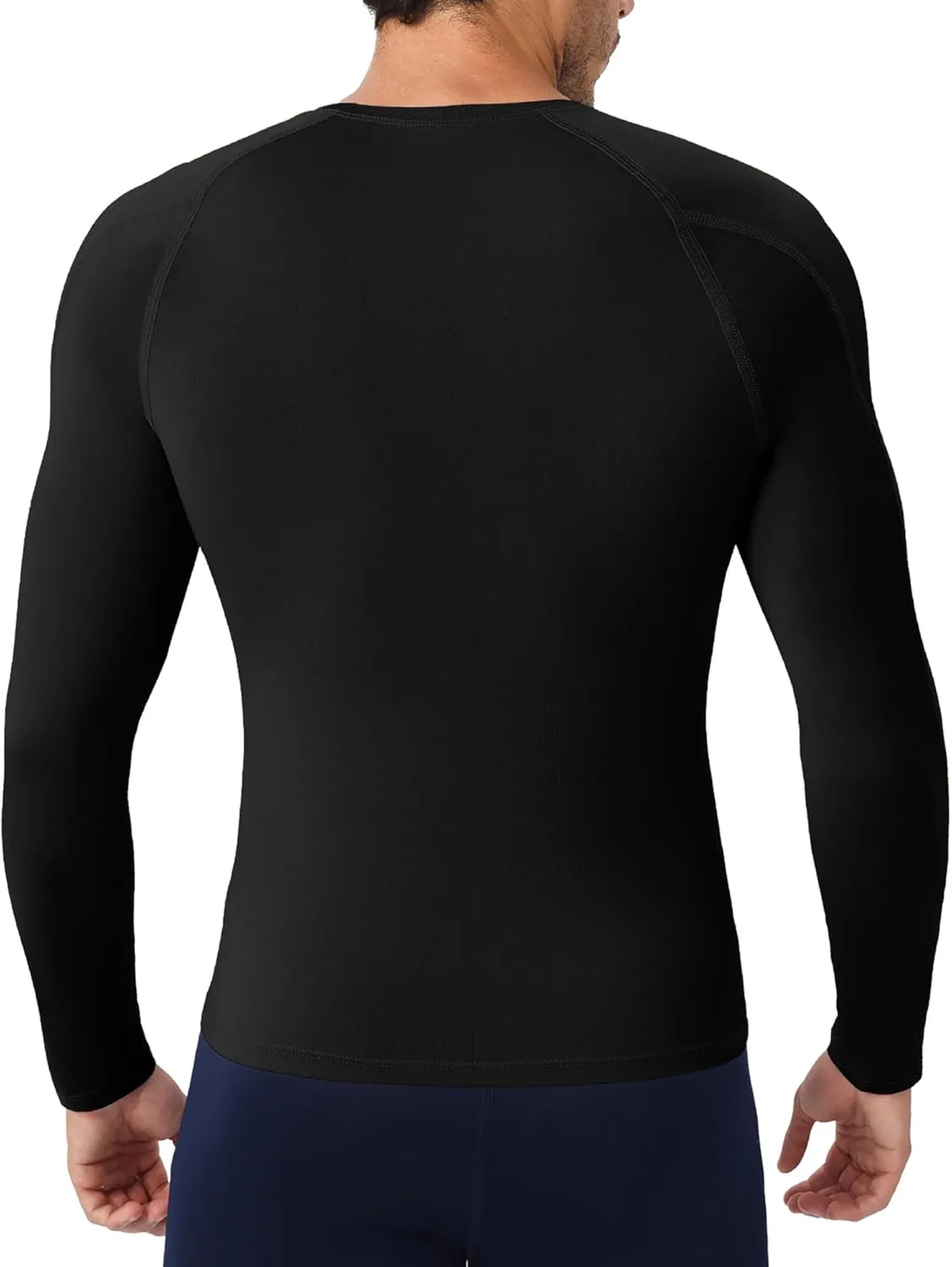SPVISE Compression Shirt Men Long Sleeve, Cool Dry Men's Athletic Workout Running T-Shirt Tops, Sports Rash Guard Base Layer