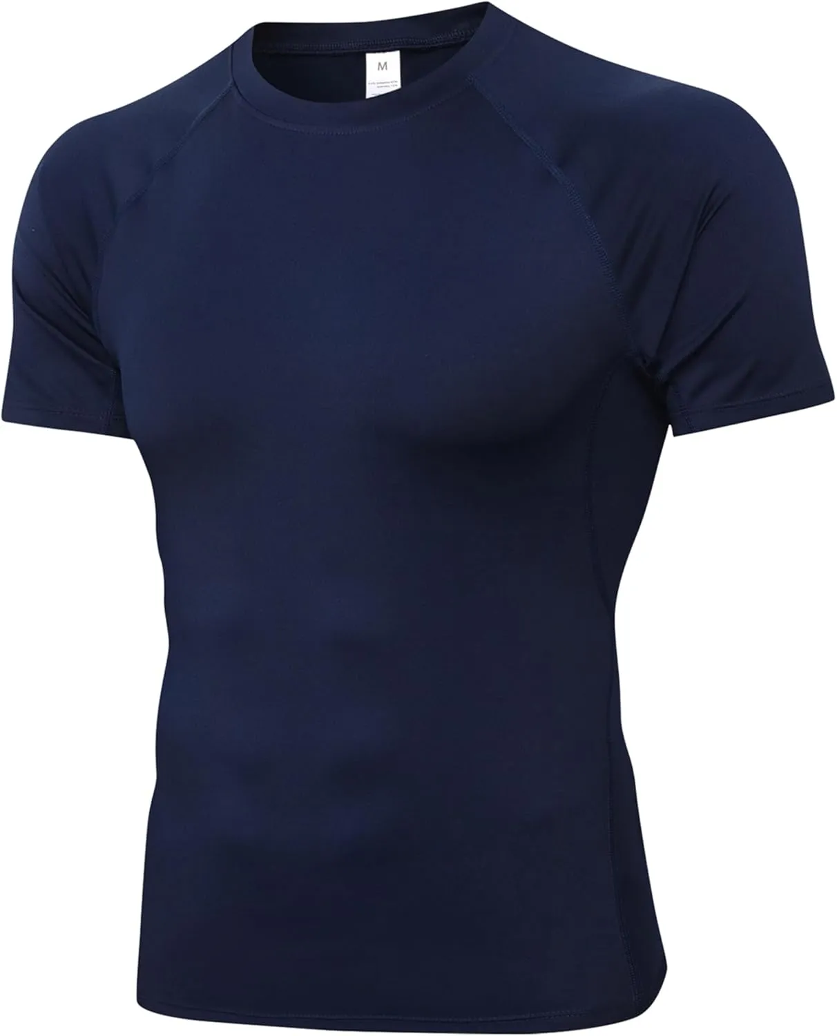SPVISE Men's Compression Shirt Short Sleeve Workout Gym Top Cool Dry Athletic Base Layer Undershirt T-Shirt for Sport Running