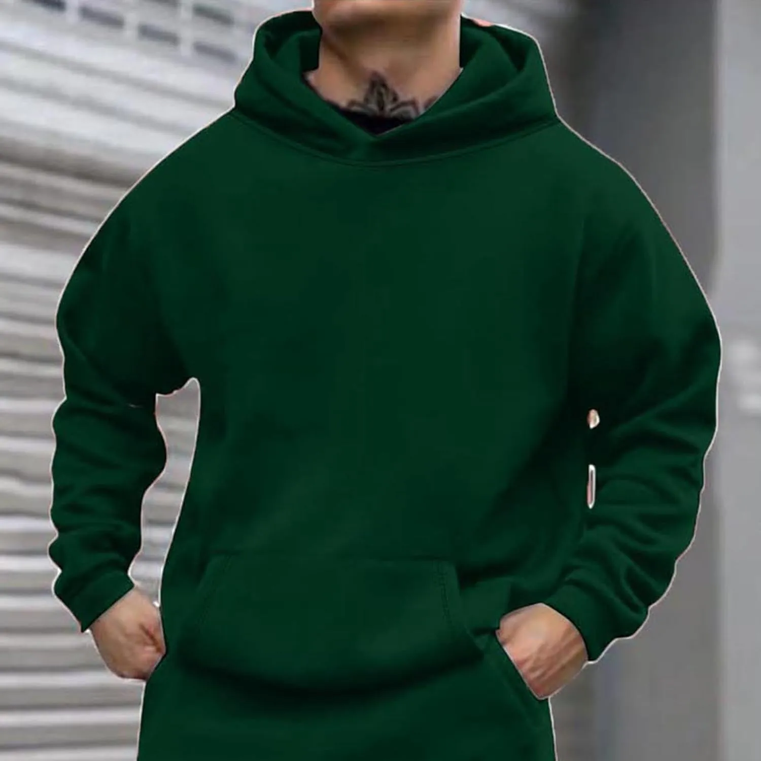 Sweatshirts for Men Fashion Casual Hoodies with Pocket Fall Long Sleeve Men Active Clothes Pullover Oversized Comfy
