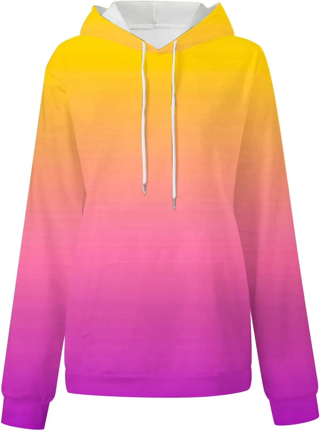 Sweatshirts for Women Trendy Gradient Hoodies Casual Drawstring Hoodie Teen Girl Oversized Sweatshirts with Pockets
