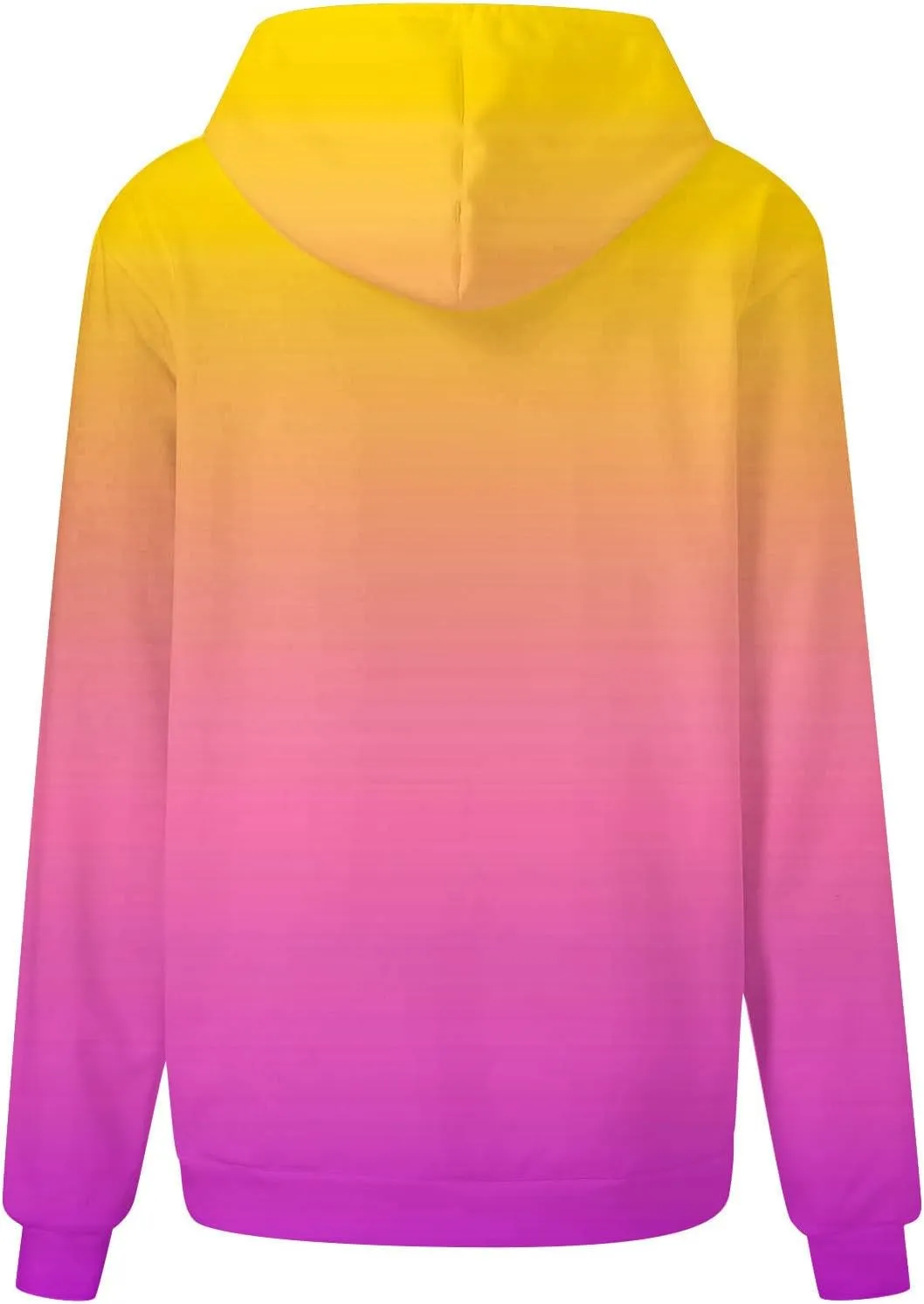 Sweatshirts for Women Trendy Gradient Hoodies Casual Drawstring Hoodie Teen Girl Oversized Sweatshirts with Pockets