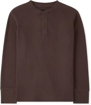 The Children's Place Boys' Long Sleeve Thermal Henley Shirt